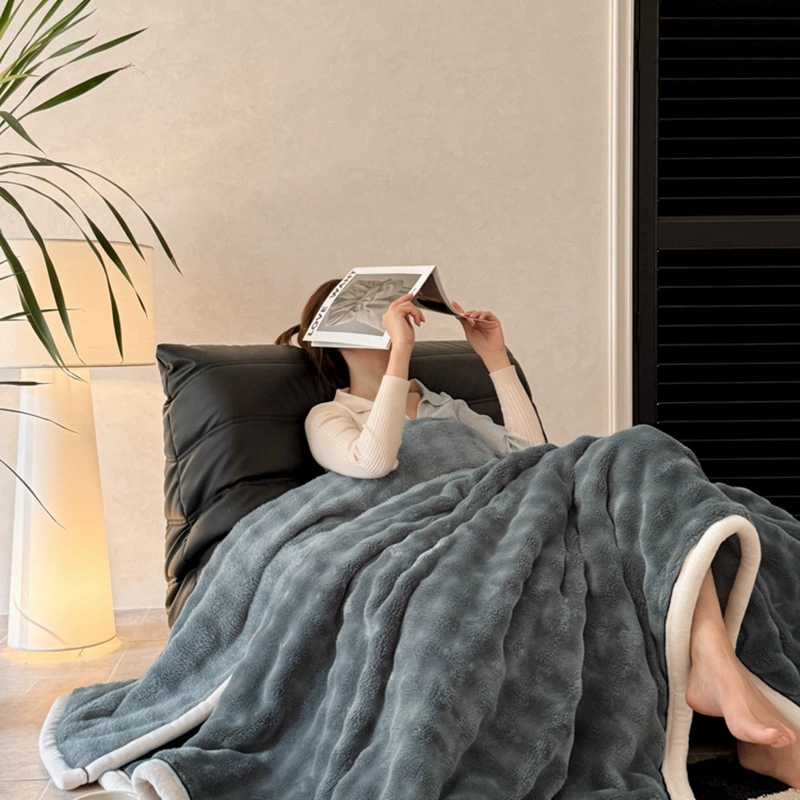 Plush duvet, sofa for sleep, keep warm cloak, increased thickness