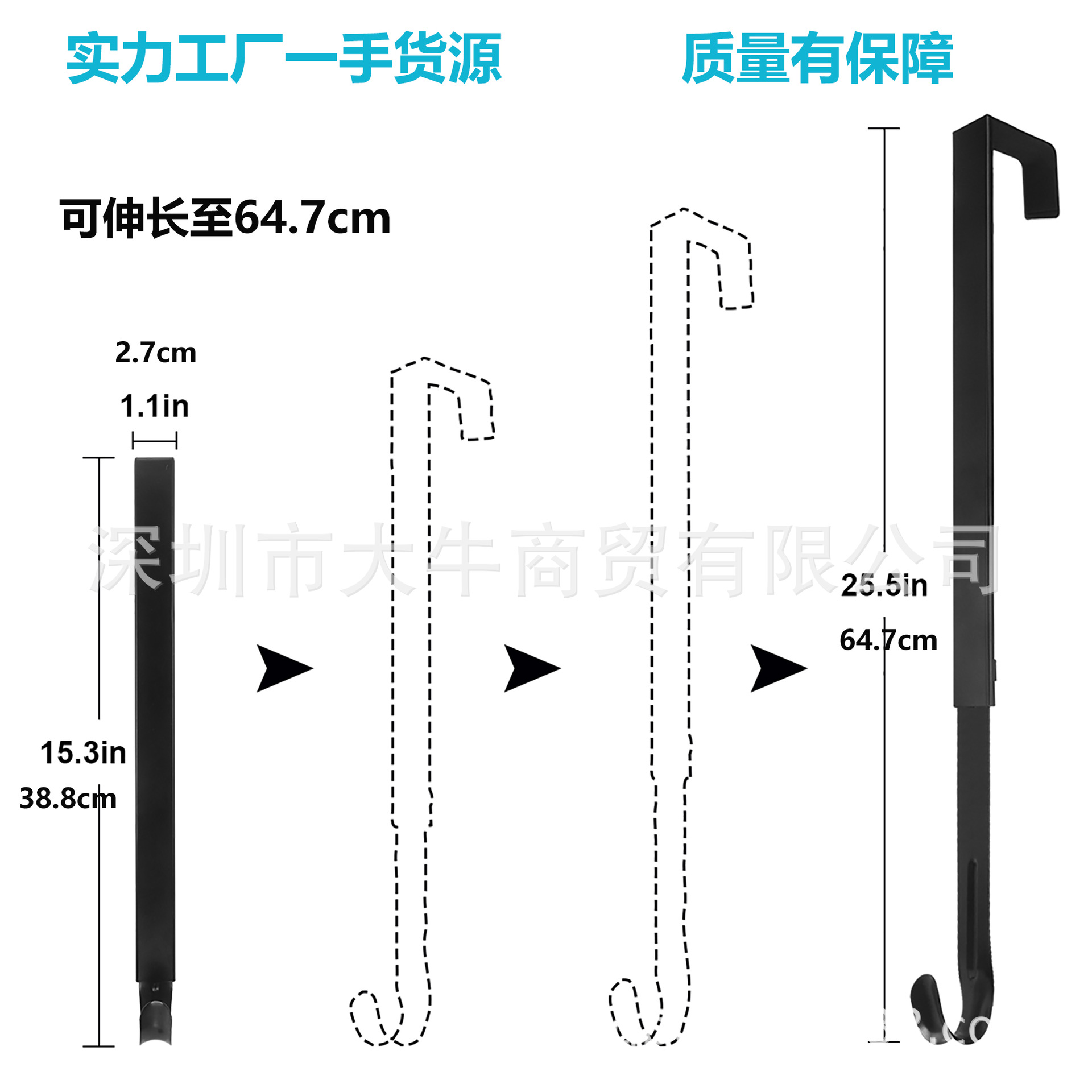 Suministro directo de fábrica transfronteriza decoraciones de Navidad gancho de la puerta gancho de guirnalda de Navidad puerta colgante gancho de la guirnalda