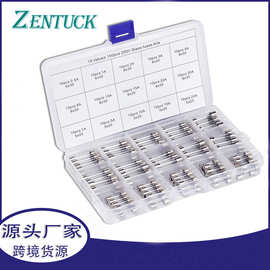 玻璃保险丝 100pcs管状保险丝5x20mm/6x30mm 0.2A~20A 保险管