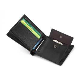 真牛皮具男款短钱包潮牌钱包带合页休闲经典时尚款银行卡美金夹