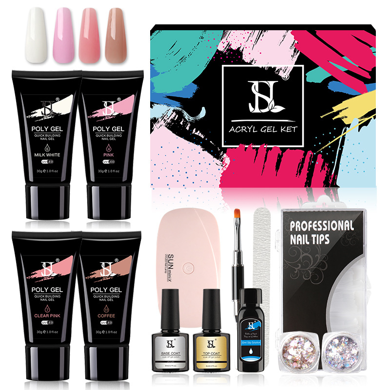 FN Nail enhancement extend suit 30ml Paper tray crystal fast nail extend Gel Phototherapy glue Manufactor Direct selling