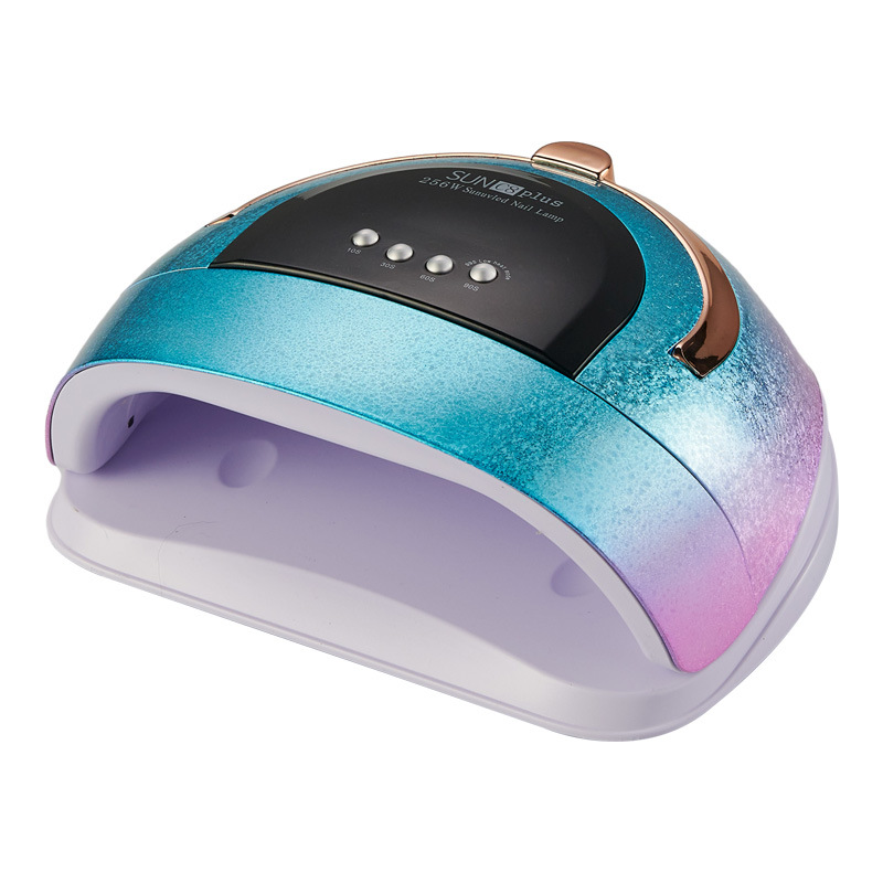 Lámpara de manicura de alta potencia de 256W luz de fototerapia inteligente UV manicura horneado luz de color brillante pegamento de manicura luz de uñas transfronteriza