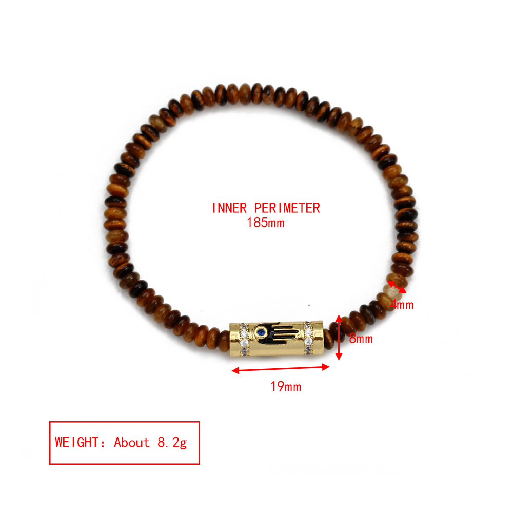 Fashion Eye Copper Beaded Bracelets 1 Piece