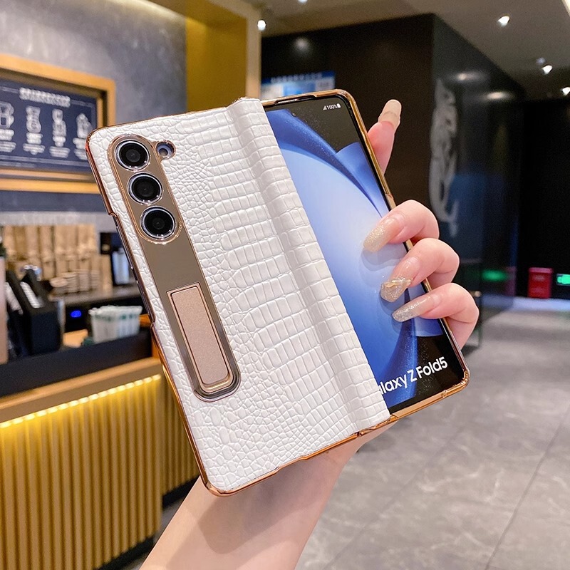 Suitable for Fold 30% off Foldableing Screen Case Galaxy Z Fold6 Genuine Leather Protective Cover Foldable4 Small Lizard Pattern Hinge Suitable for Fold 30% off Foldableing Screen Case Galaxy Z Fold6 Genuine Leather Protective Cover Foldable4 Small Lizard Pattern Hinge