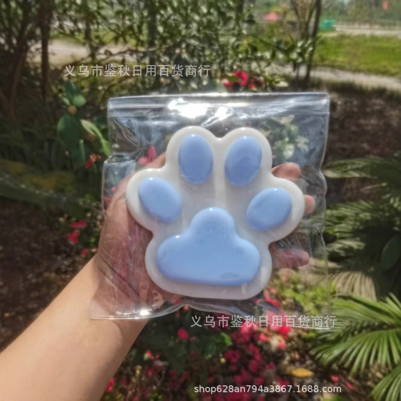 小紅書と同じスタイルのぬいぐるみ猫の爪ピンチ減圧おもちゃ超ソフト粘土感食品おもちゃピンチ減圧おもちゃ|undefined