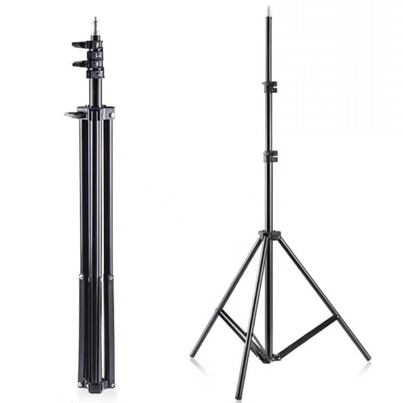 携帯電話中継スタンド1.6/2.1メートル測温器折り畳み三脚着地撮影中継美顔三脚スタンド|undefined
