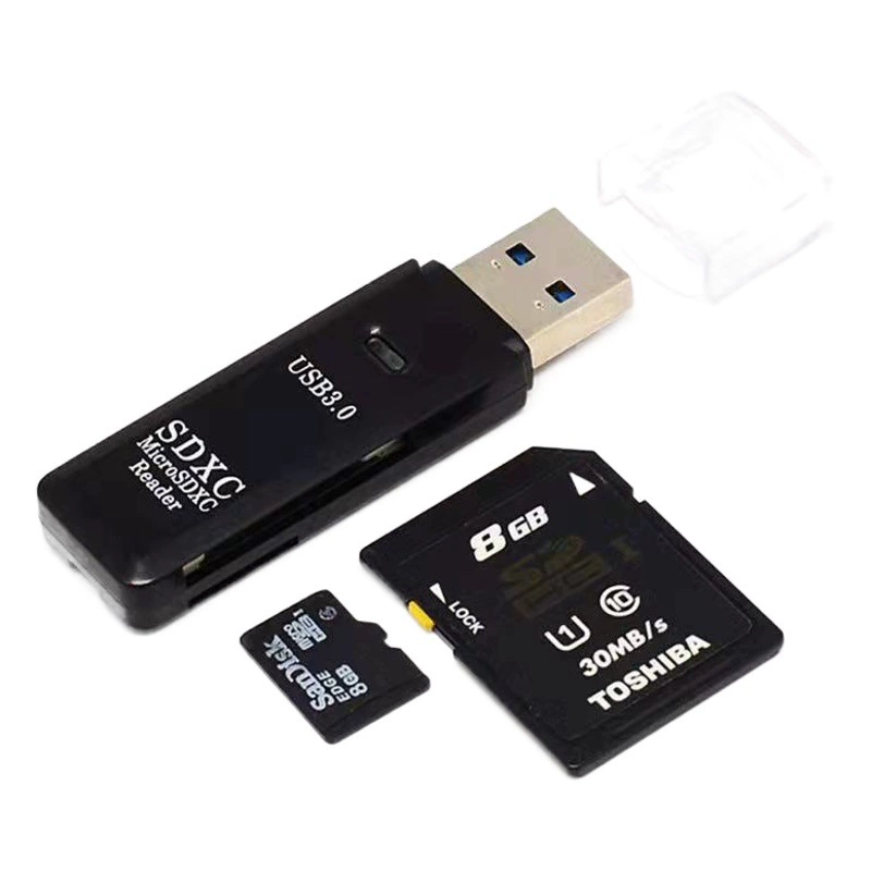 Оптовая высокоскоростной 3,0/2,0/USB 2-в-1 компьютерный кард-ридер/TF-кард-ридер/SD-кард-ридер карта памяти