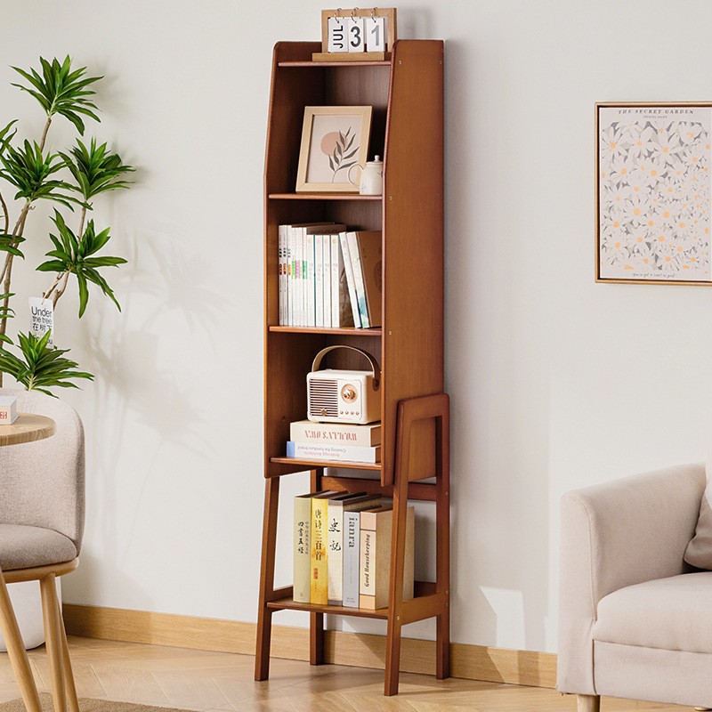Simple Bookshelf, Floor-Standing Bookcase, Children's Reading Area Picture Book Rack, Wall-Mounted Storage Rack, Living Room Home Storage Rack