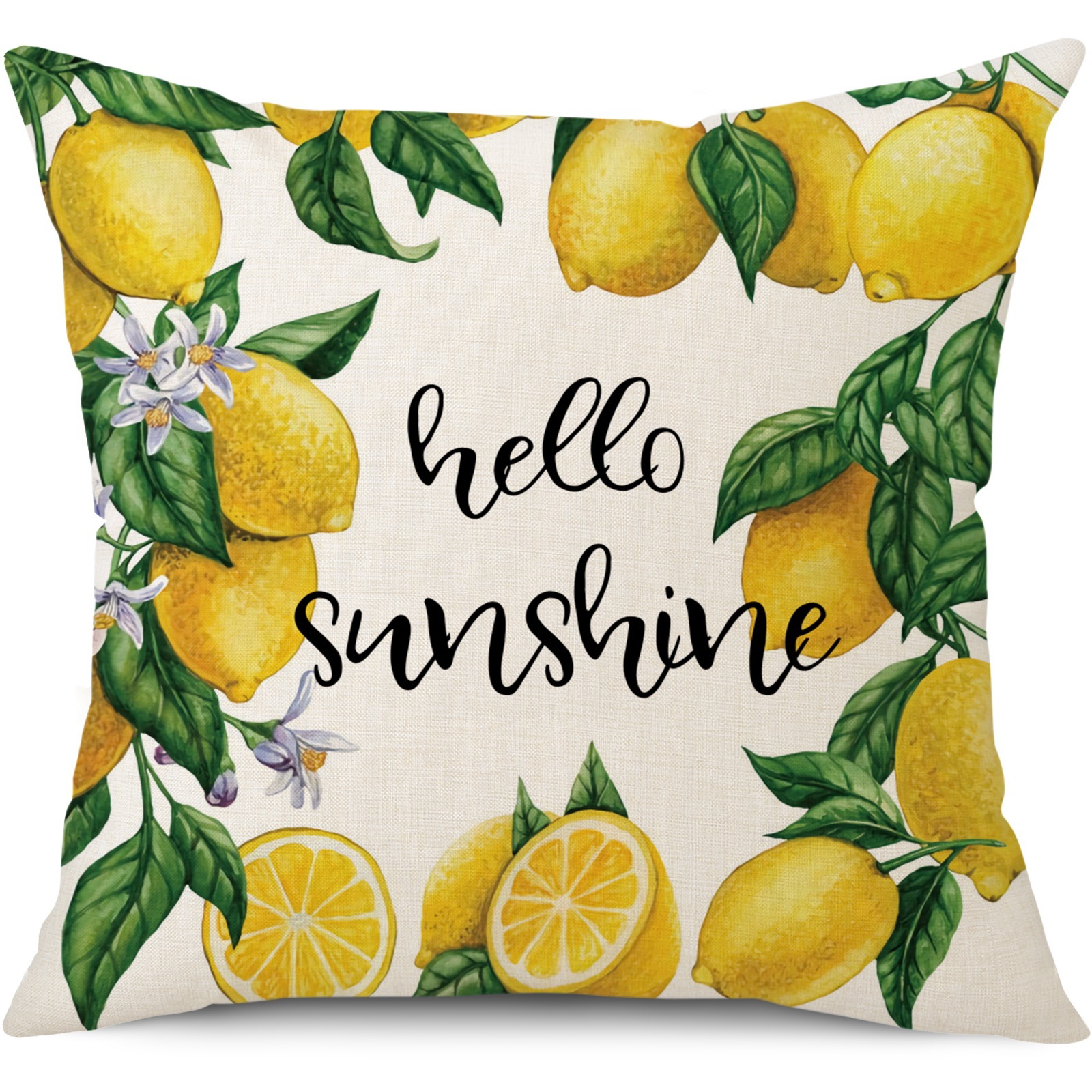 Amazon limón fresco serie de frutas almohada de oficina siesta almohada almohada de casa almohada de cubierta