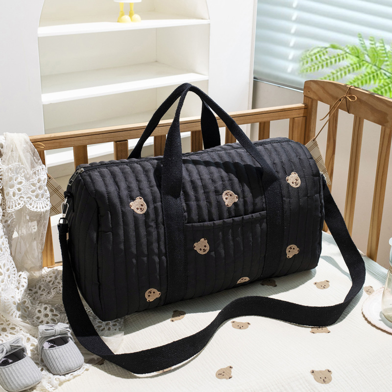 韓国イン・新しい刺繍入り多用途トラベルバッグ大容量荷物バッグ軽量収納ポータブルクロスボディ通気性|undefined