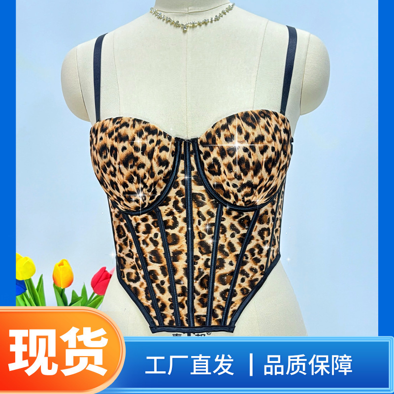 European and American Foreign Trade Corset, Small Breasts, Big Fishbone Bra, Waist Top, Pure Lust Camisole, Large Size Bra for Outer Wear