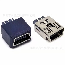 MINI USB 5P����ĸ�� ���w 180�Ⱥ���ĸ�^ ǰ����� �F�����o��