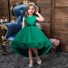Amazon new pattern children full dress Princess Dress girl Flower Tailing Dress skirt Piano perform Pompous skirt goods in stock