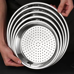 ステンレス蒸し器円形蒸し器蒸し器蒸し器蒸し器が厚く深まって蒸気盤家庭用隔水蒸し器蒸し器を深める
