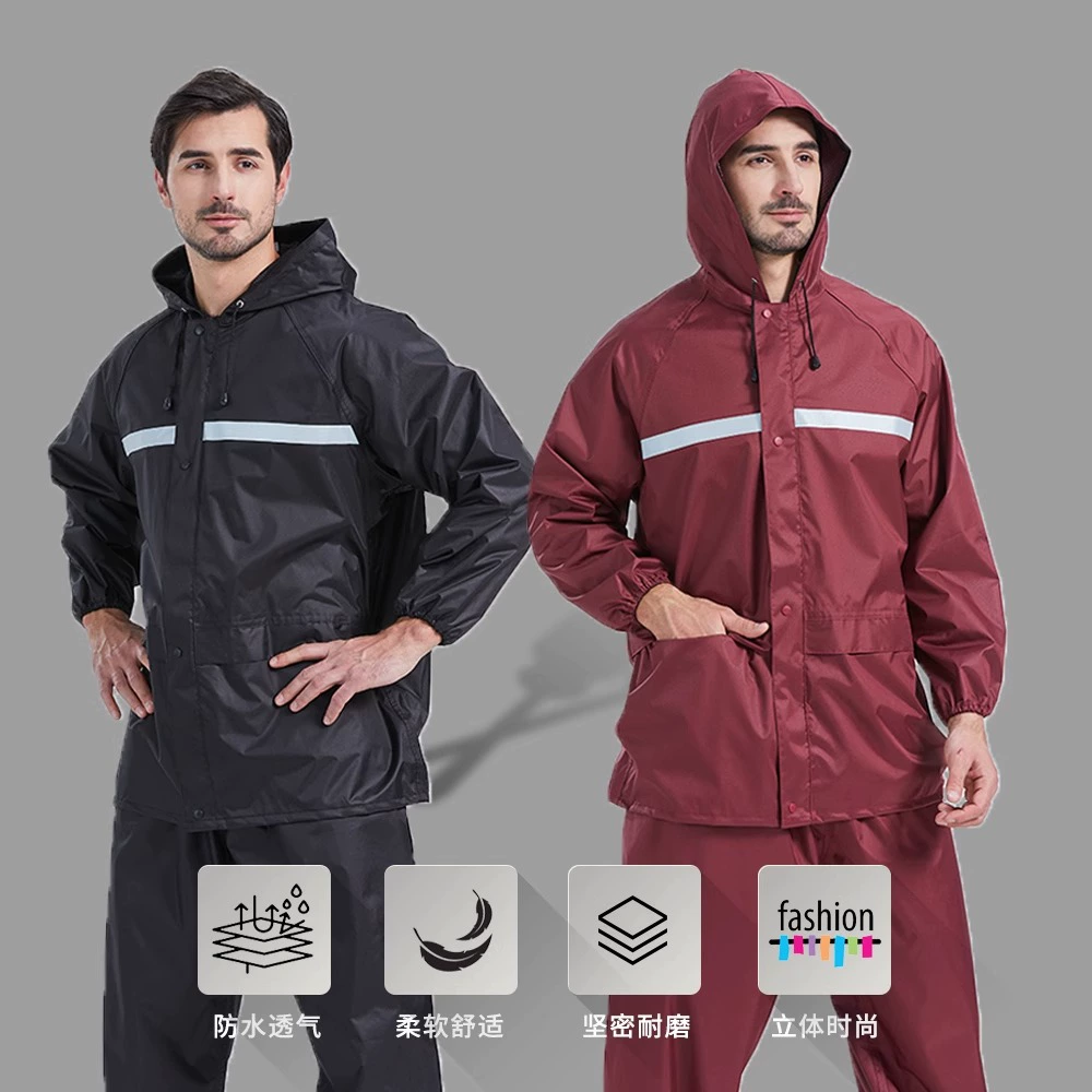 Wehehdfh Split Retroreflective Raincoat & Trousers Set for Hiking - Weatherproof & Stylish Gear Веhеhdfh Split Retroreflective Raincoat & Trousers Set for Hiking - Weatherproof & Stylish Gear