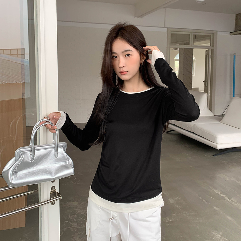 YB052 YOUYE Thirteen Lines Women's T-Shirt, Thin Basic Top with Regular Shoulder, Tencel Fabric YB052 YOUYE Thirteen Lines Women's T-Shirt, Thin Basic Top with Regular Shoulder, Tencel Fabric
