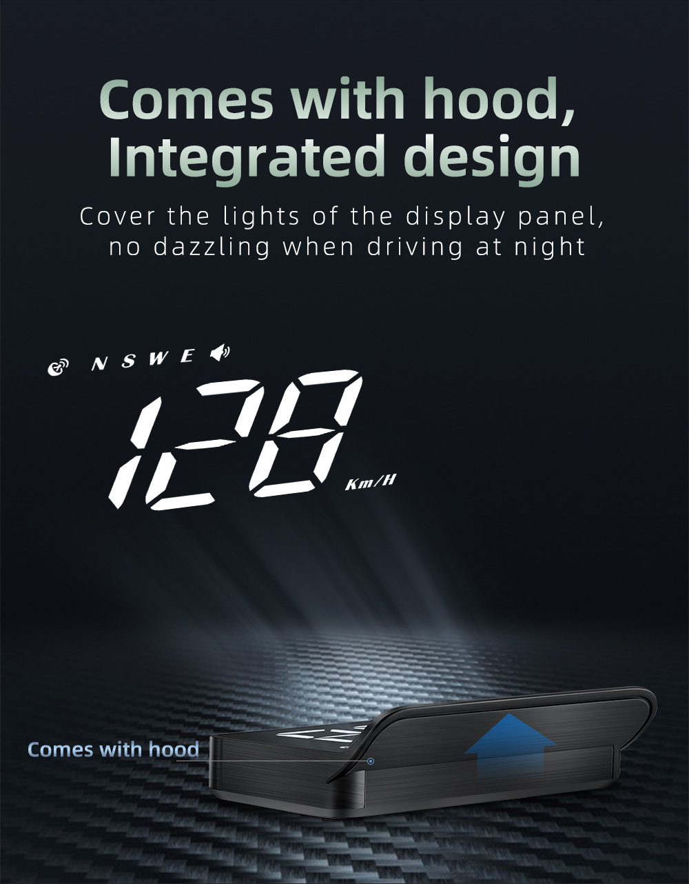M1 Car Hud Head-Up Display Universal Car Gps Speedometer Single Trip Distance Meter Direct Sale from Manufacturer
