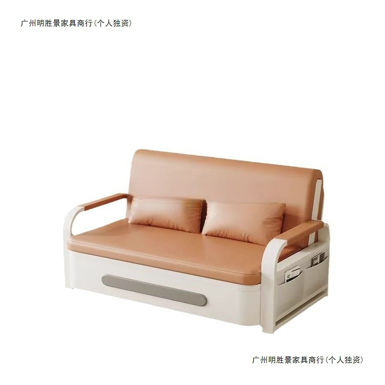 单人沙发床折叠两用双人客厅折叠床中老年床懒人小户型多功能伸缩|undefined
