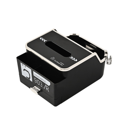 Car Handlebar Paper Tray Creative Multifunctional Vehicle Storage Box Easy Installation with Cup Holder Car Paper Towel Box