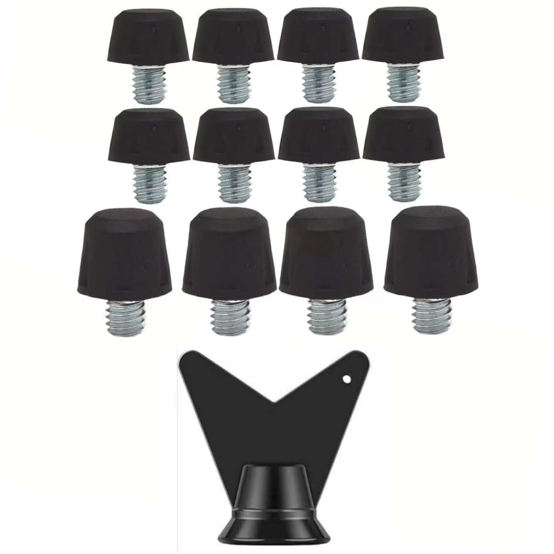 Football Cleats, American Football Studs, Rubber Football Studs with Screw Diameter 6mm, Football Shoe Stud Replacement Parts