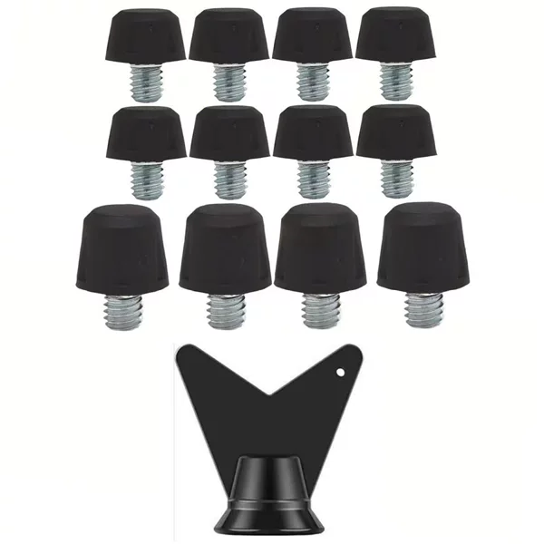 Football Cleats, American Football Studs, Rubber Football Studs with Screw Diameter 6mm, Football Shoe Stud Replacement Parts