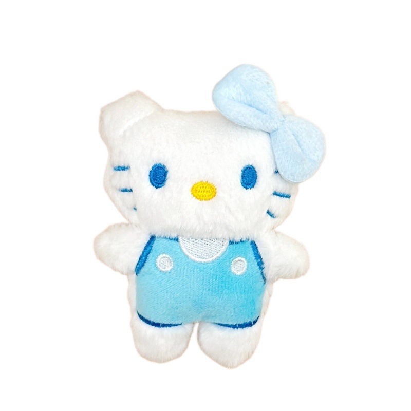 hellokitty猫咪公仔钥匙扣吱吱叫彩色KT猫毛绒挂件胸针服饰辅料配|undefined