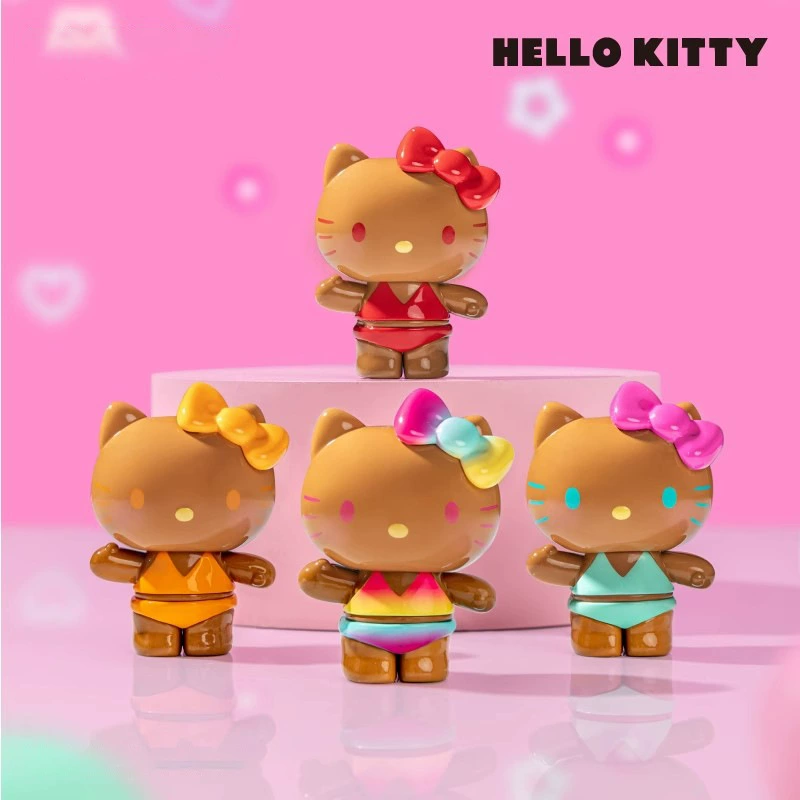 Оригинальные конфеты Sanrio Katie Summer Rainbow, серия, в закрытом пакете, модные игрушечные фигурки, окружающие милые украшения, оптовый подарок