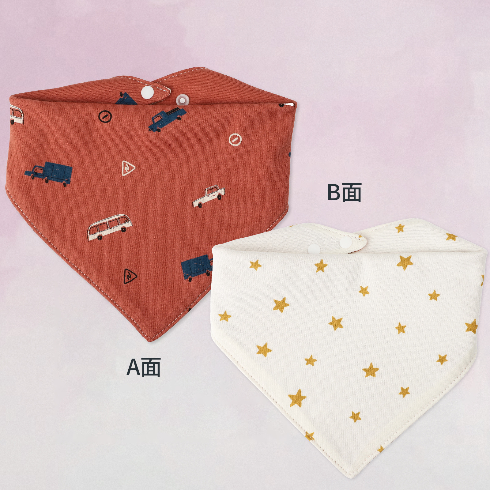 Yin Xiuli toalla de saliva de bebé de algodón con estampado de doble cara bufanda de saliva triangular para bebé bufanda babero babero transfronterizo