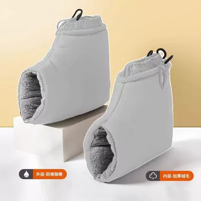 Handlehold cover – Protect Against Cold - gray-high-density-velvet-cycling-grips-pure-gray-lucky-gray
