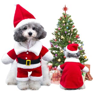 Cross-border new Christmas pet clothes cat dog Christmas decoration supplies