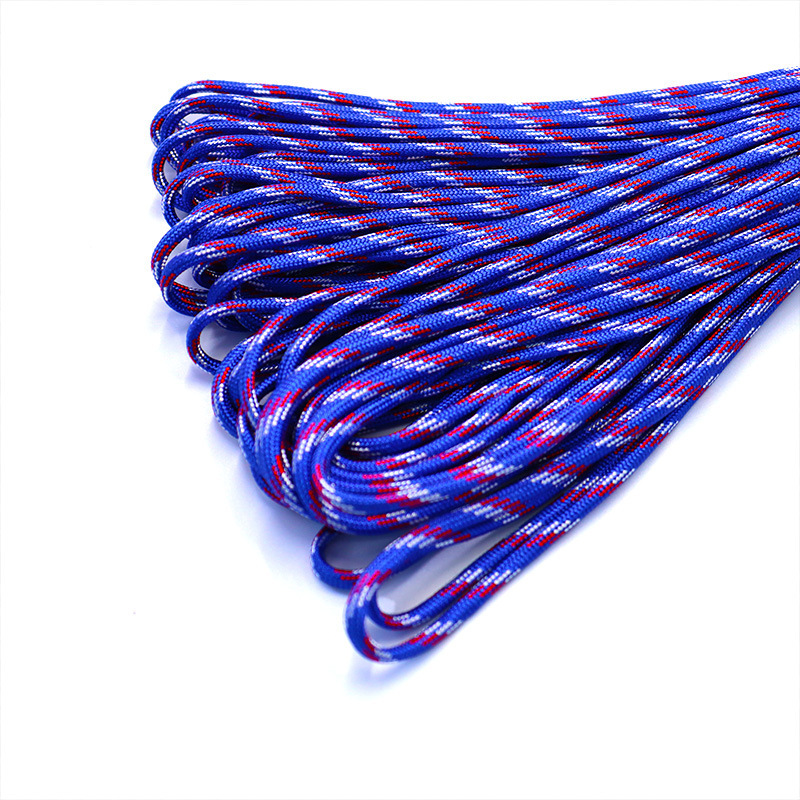 7-Core 4mm cuerda de paraguas al aire libre multifuncional montañismo paracaidista cuerda de tracción escapar equipo de salvamento cuerda de seguridad 31 m cuerda de paraguas