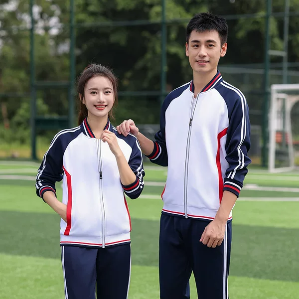 Spring and Autumn Casual Suits for Primary and Secondary School Students, New Long-Sleeved Sportswear, Class Uniforms, School Uniforms for Junior High and High School Students
