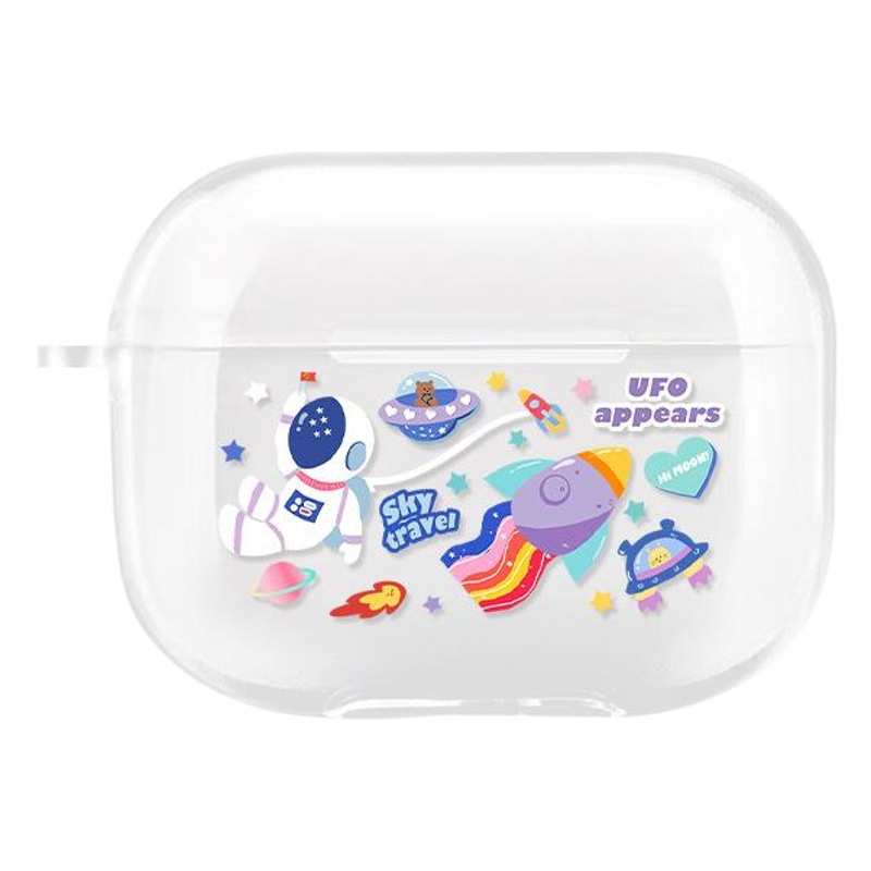 Airpods funda protectora Apple Bluetooth auriculares caso airpods pro funda protectora pro3 aplicable 2 Generación transparente