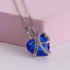 New jewelry Ilove YouForever's ocean heart pendant pendant crystal clavicle necklace cross -border accessories