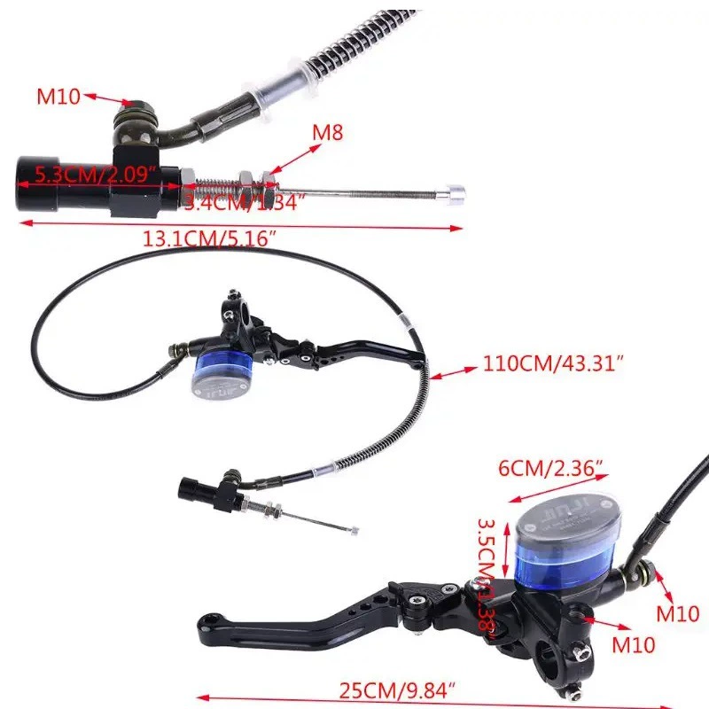 Мотоцикл CNC гидравлический комплект сцепления стержень цилиндра 125 ~ 250cc для Honda Yamaha внедорожник