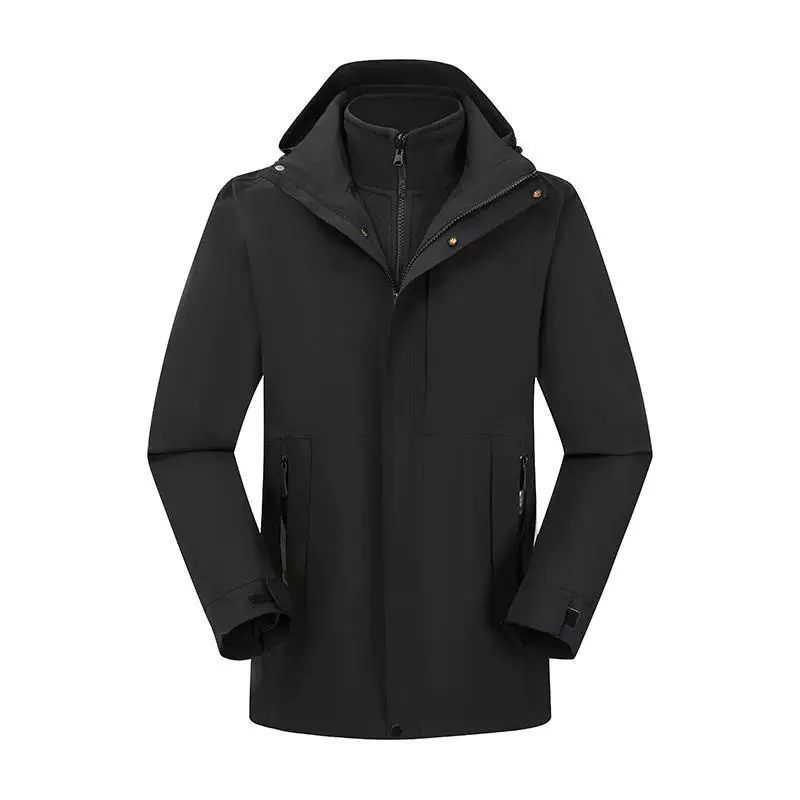 新款户外冲锋衣三合一两件套防水防风保暖透湿男女同款登山服徒步