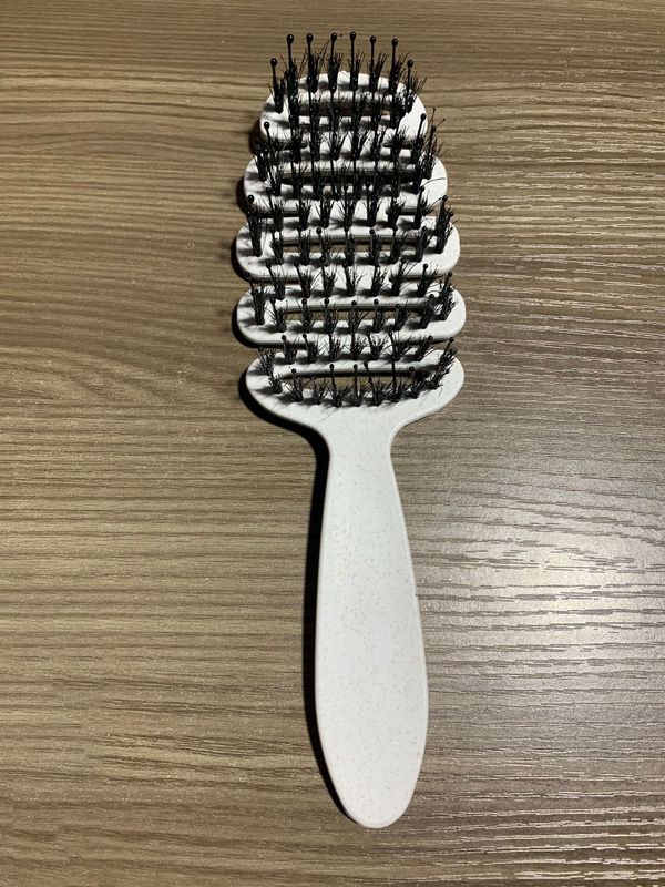 松ぼっくり猪毛ヘアケアコーム、ふわふわ加工品、頭部マッサージ、大きなカーブヘアスムージングコーム、ネット有名人コーム、カーリングヘアコーム|undefined