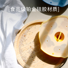 寶寶圓形蒸糕模具火箭磨具耐高溫硅膠嬰兒輔食工具可愛冷凍可加熱