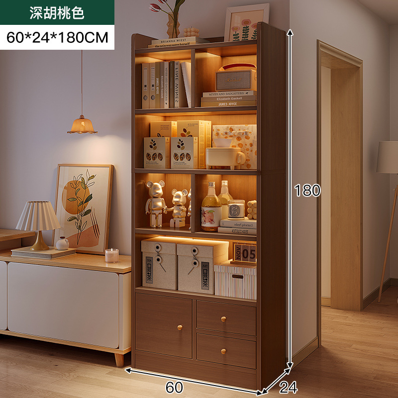 Armario de almacenamiento de varias capas junto al mueble de TV, armario de exhibición de sala de estar, estantería estrecha para el hogar, armario de almacenamiento para el dormitorio, armario de piso a techo