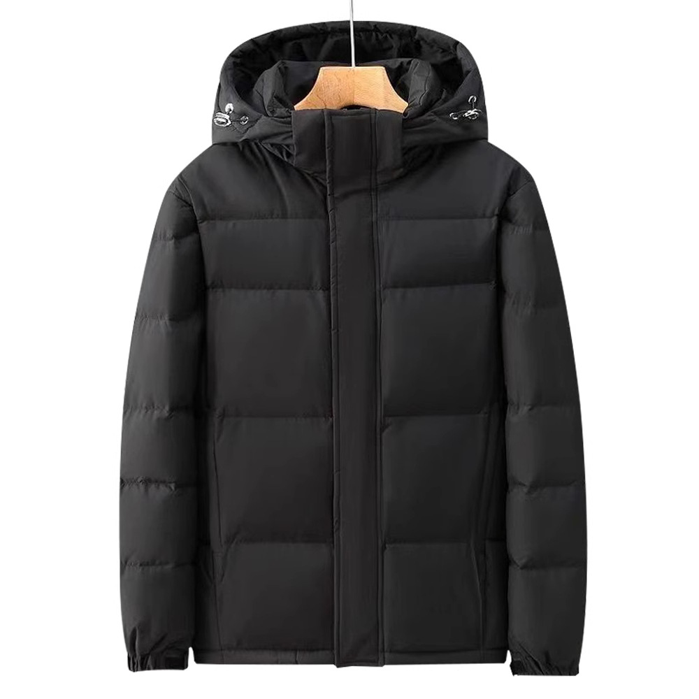 Versatile casual down men's winter new school uniform hooded jacket outdoor warm and cold proof clothing_voghion.com