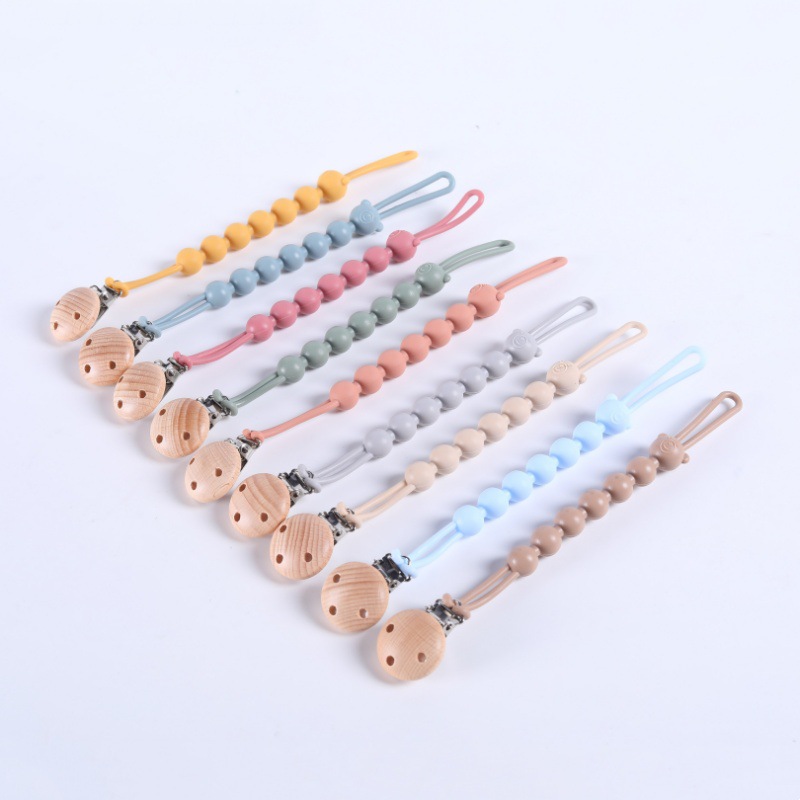 Pacifier Anti-drop Chain Bite Tooth Bar Lanyard Baby Silicone Gum Anti-drop Chain Clip Toy Anti-drop Rope