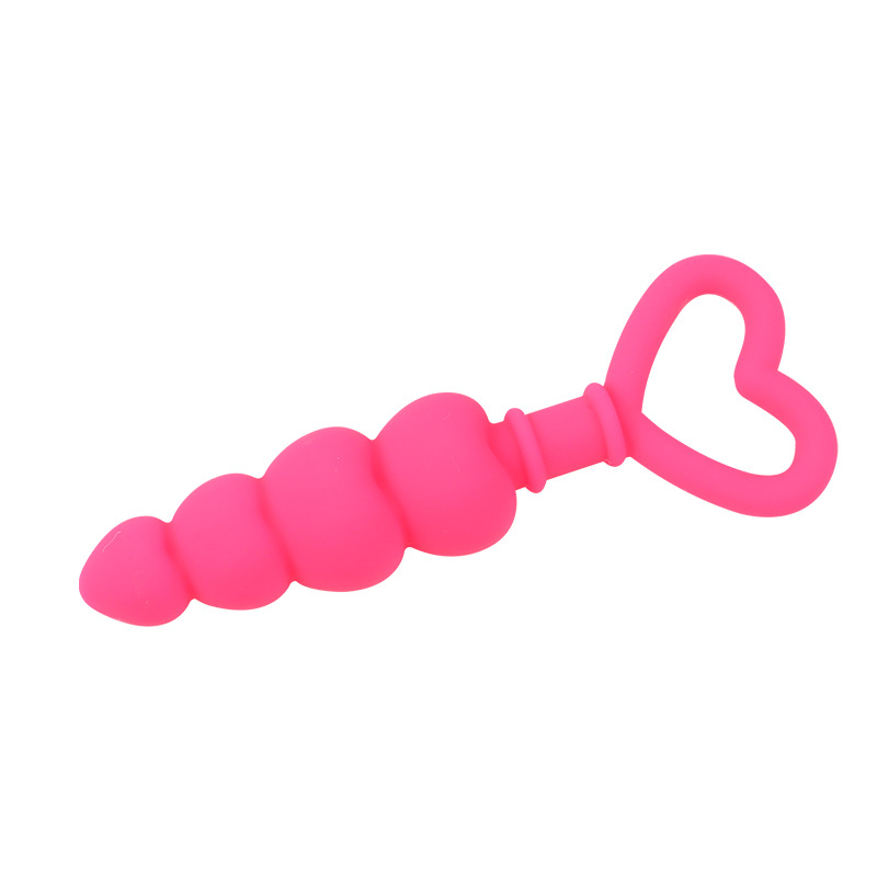 Heart-Shaped Silicone Anal Plug, Purple Body-Safe Silicone, Smooth Tapered Design — detail image 6