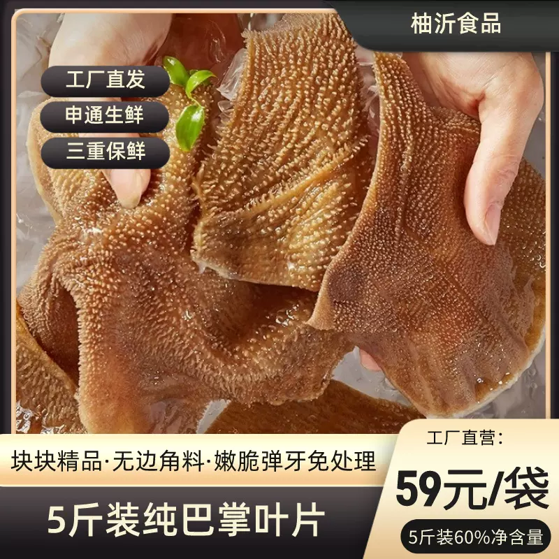 5斤装中叶片巴掌家庭毛肚批发牛肚千层肚牛百叶商用火锅食材