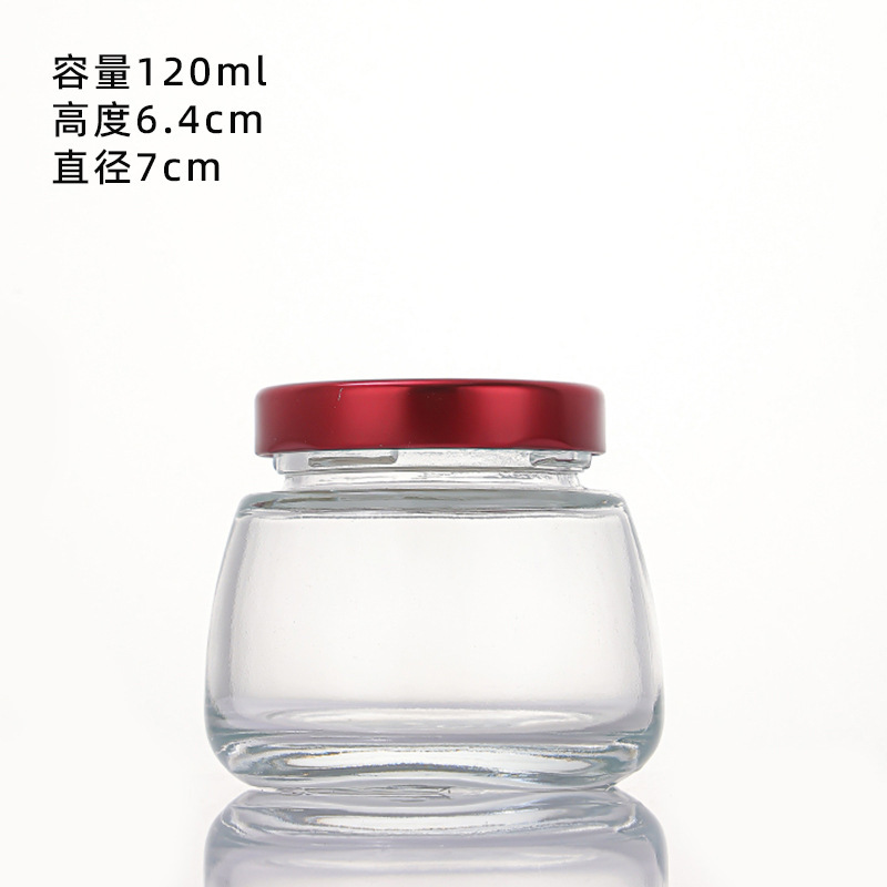卸売 75 ミリリットルすぐに食べられる新鮮な煮込みツバメの巣ボトル蒸し可能高温耐性詰め替え空ボトルガラス蜂蜜フィッシュペーストジャムボトル|undefined