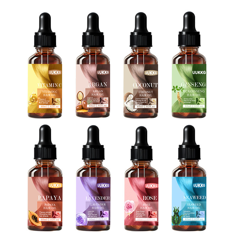 UUKKG 跨境专供摩洛哥坚果护发精油滋养干枯防断发防毛燥精油60ml|undefined