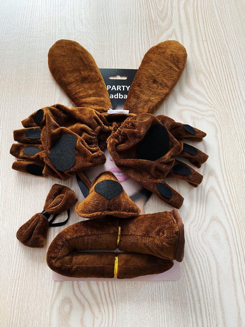 棕色狗狗套装-6件套