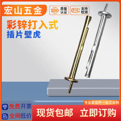 彩锌打入式吊顶插片壁虎钉膨胀钉锤击式膨胀螺丝敲击插片壁虎