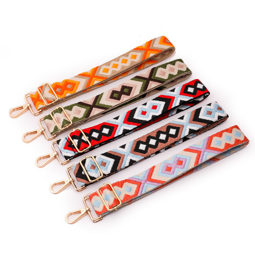 Cross-border braided shoulder strap new bohemian style type finished webbing support suitable for single shoulder crossbody bag