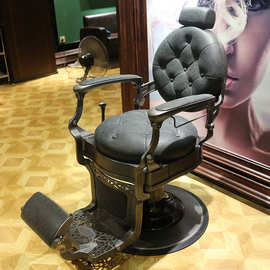 男士barber油头馆美发理发店发廊专用剪发椅子可放倒修面刮脸座椅