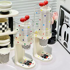 一次性杯子取杯器高颜值免打孔壁挂墙纸杯架饮水机水杯收纳架防尘